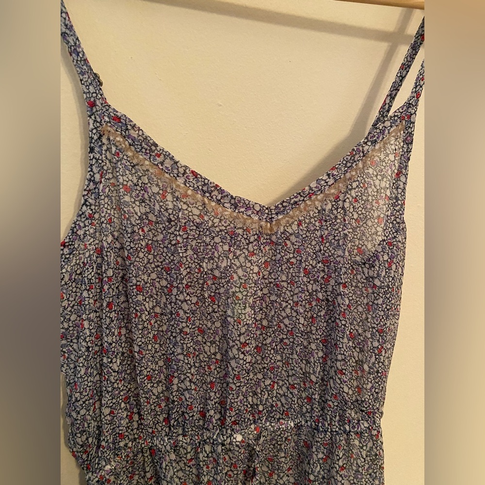 Sheer Floral Maxi Dress